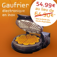 Gaufrier électronique en inox