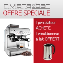 Un émulsionneur à lait Riviera & Bar offert