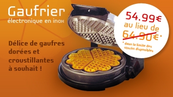 Gaufrier électronique en inox