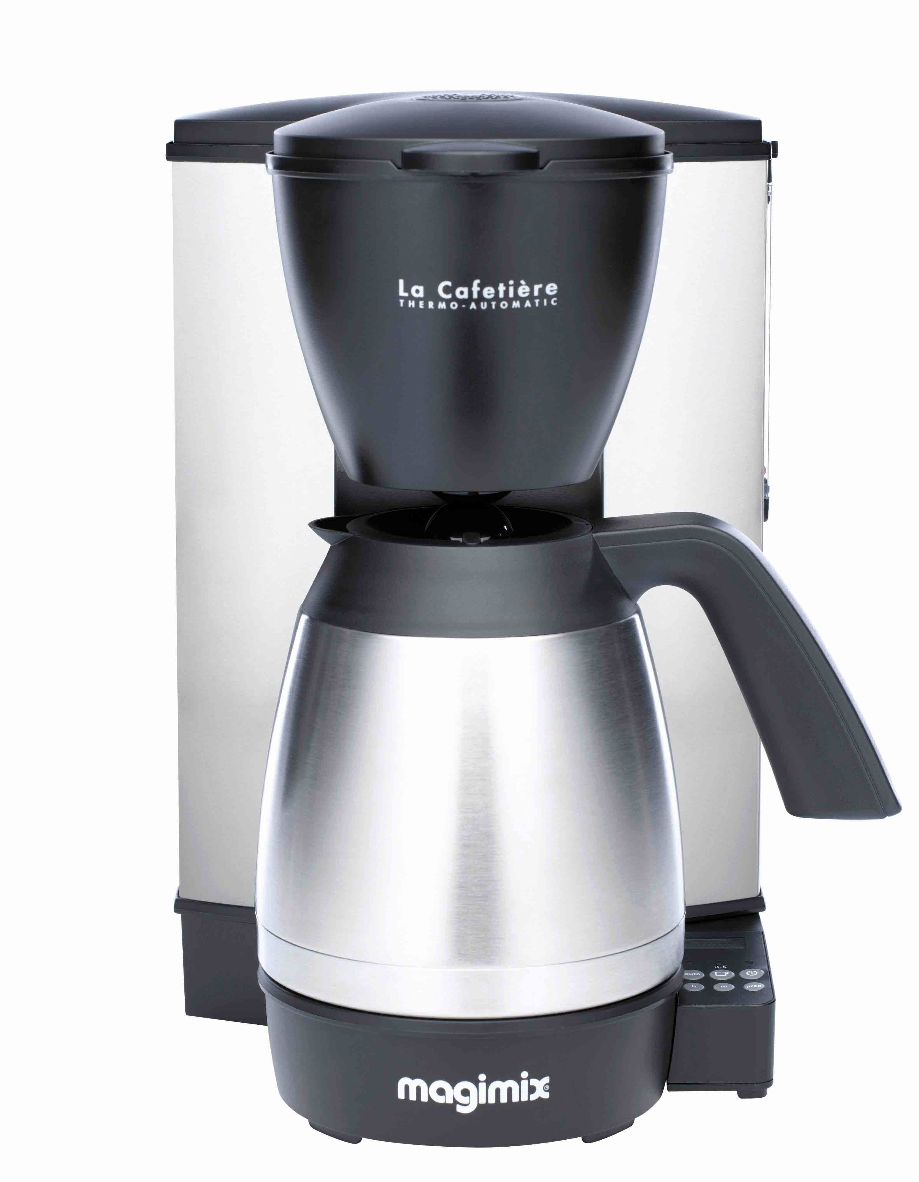 Cafeti&egrave;re filtre Magimix 10/15 tasses programmable avec pichet isotherme