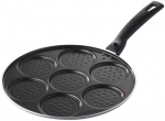 Poele antiadherente 7 blinis tous feux y compris l'induction