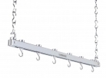 Barre de suspenssion en acier chrome  92 cm avec crochets