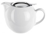 Theiere porcelaine blanche et inox 0,68 l universal