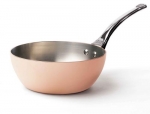Casserole sauteuse bombee INOCUIVRE Induction 24 cm avec poignee en fonte d'inox