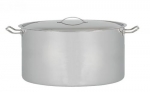 Faitout inox 2 anses, avec couvercle 32 cm inox