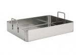Plat a four inox PRO 53 X 32.5 cm avec poignees