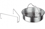 Panier perfore en inox o 22cm + trepied