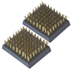 Lot de 2 brosses laiton de rechange pour brosse de nettoyage & grattage des gril