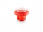 Cuit oeuf OVO forme cour rouge orange et transparent / Kit de 2 cuits oufs