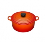 Cocotte ronde 24 cm 4.3l volcanique (orange)