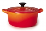 Cocotte ronde en fonte 10 cm - 27 cl volcanique (orange)