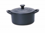 Cocotte ronde en fonte 10 cm - 27 cl Noire