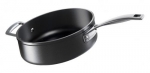 Sauteuse droite Le Creuset forgee 26 cm anti adherente noire (sans couvercle)