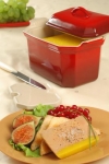 Terrine a Foie gras rectangulaire avec sa presse 0,8 L - Coloris Cerise