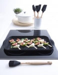 Gril extra-large stries noir mat - 47x25x32 cm