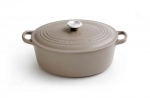 Cocotte ovale 31 cm 6.3l Sisal (gris finition mate)