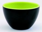 Saladier 22 cm noir/vert