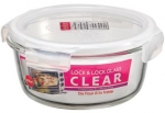 Boite Lock & Lock en verre ronde 0,4 L - LLG822