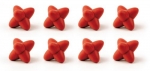 Boite de 8 Craggles Rouge- dessous de plats modulables