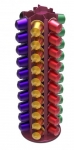 Porte 60 capsules en alu Nespresso &reg;  - Framboise