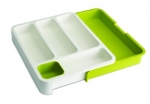Range couverts extensible vert 37 x 27 x5 cm