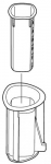 Poussoir (2 pieces) de couvercle XL pour robots Magimix 3200XL/4200XL/5200XL