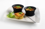 Set de 2 cocottes individuelles 'renversantes' silicone noir