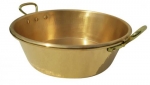 Bassine a confiture  40  cm en cuivre martele