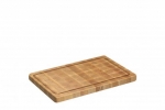 Planche a decouper avec rigole en bois debout 42 X 27 cm