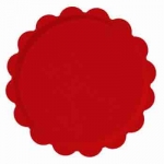 Plateau dentelle rondrouge stratifie o 37 cm