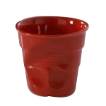Gobelet froisse Espresso Revol  8 cl rouge piment