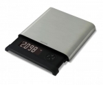 Balance de cuisine avec ecran retractable - noir / inox - jusqu'a 6 kg