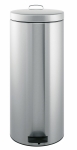 Poubelle Compact'bin ronde 30l matclean acier brosse anti taches brabantia