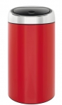 Poubelle Color your bin ronde 30 L Rouge Coral