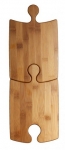 Set de 2 planches a decouper "Puzzle" bambou 27 X 17 cm