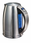 Bouilloire acier brosse avec LCD - Capacite 1.7L - 3000 W