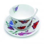 Set de 2 tasses & soucoupes Petit Dejeuner Jumbo Papillons 'Butterfly Garden'