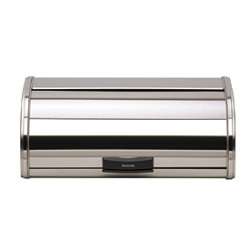 Boite &agrave; pain grand mod&egrave;le touch bin acier brillant 44,8cm x 17,5cm