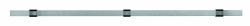 Tringle cuisine ouverte R&ouml;sle inox 80 cm avec 3 fixations
