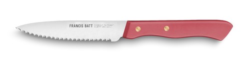 Couteau Légufruit cranté rouge 10 cm FB