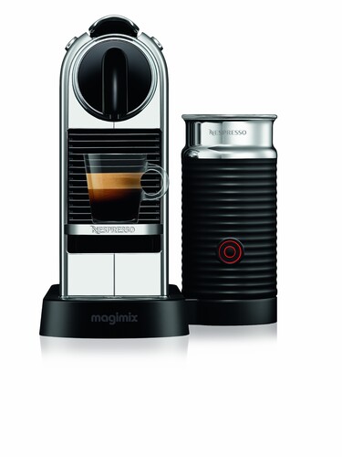 Machine à Capsules Nespresso Chromé CITIZ & MILK