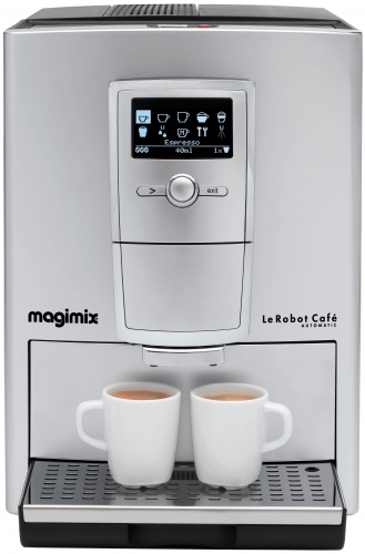 Robot MAGIMIX café Argent Magimix 19 bars et sa carafe à lait