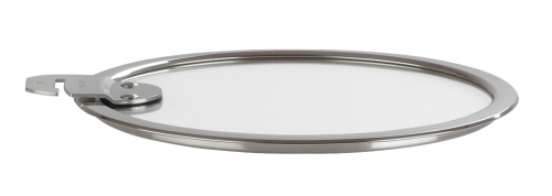 Série de 3 couvercles Strate plats en verre de 16 à 20 cm avec accroche latérale