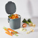 Bac à compost de cuisine gris 2,8 L