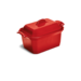 Grande terrine en céramique 1.2 litre avec presse 24 x 15 cm Rouge Grand Cru pou