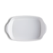 Plat moyen rectangulaire Ultime en céramique 36,5x23,5 cm Blanc Farine