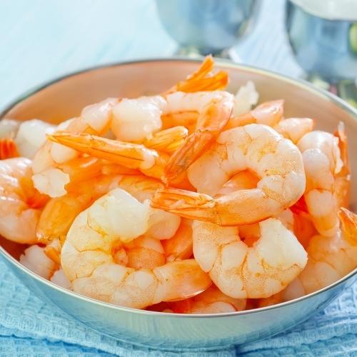 Cuisson des crevettes