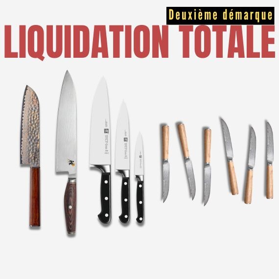 PRIX SACRIFIÉS SUR LES COUTEAUX