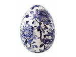 Oeuf grand modele PIVOINES BLEUES
