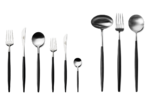 Set de 5 pieces GOA NOIR ACIER BROSSE